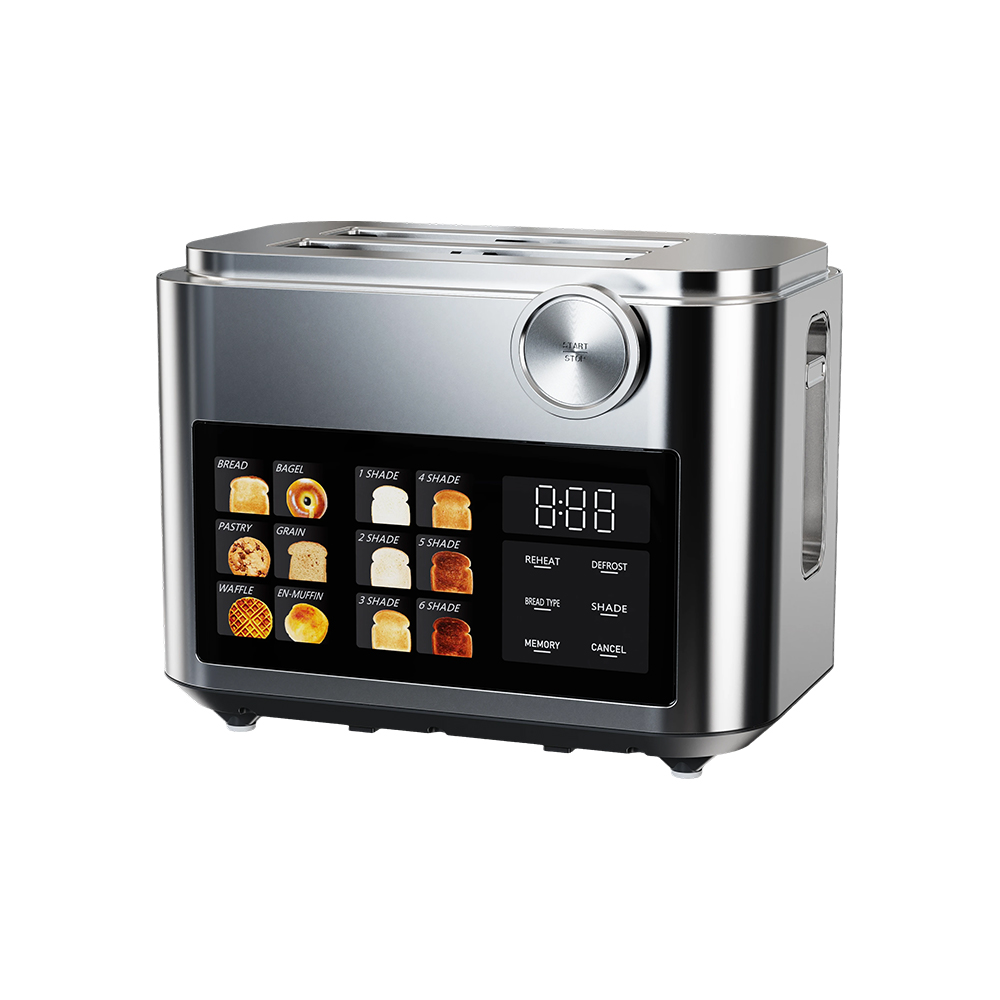 Tostadora automática emergente de acero inoxidable con pantalla táctil eléctrica VS-T009L