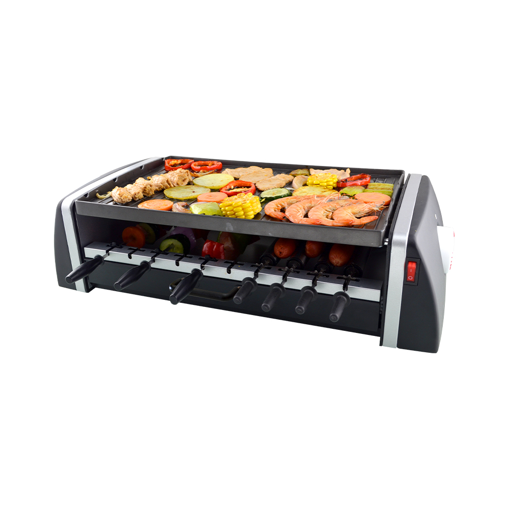 Parrilla de mesa con multiparrilla de acero inoxidable SC-T1088 / 3 en 1 