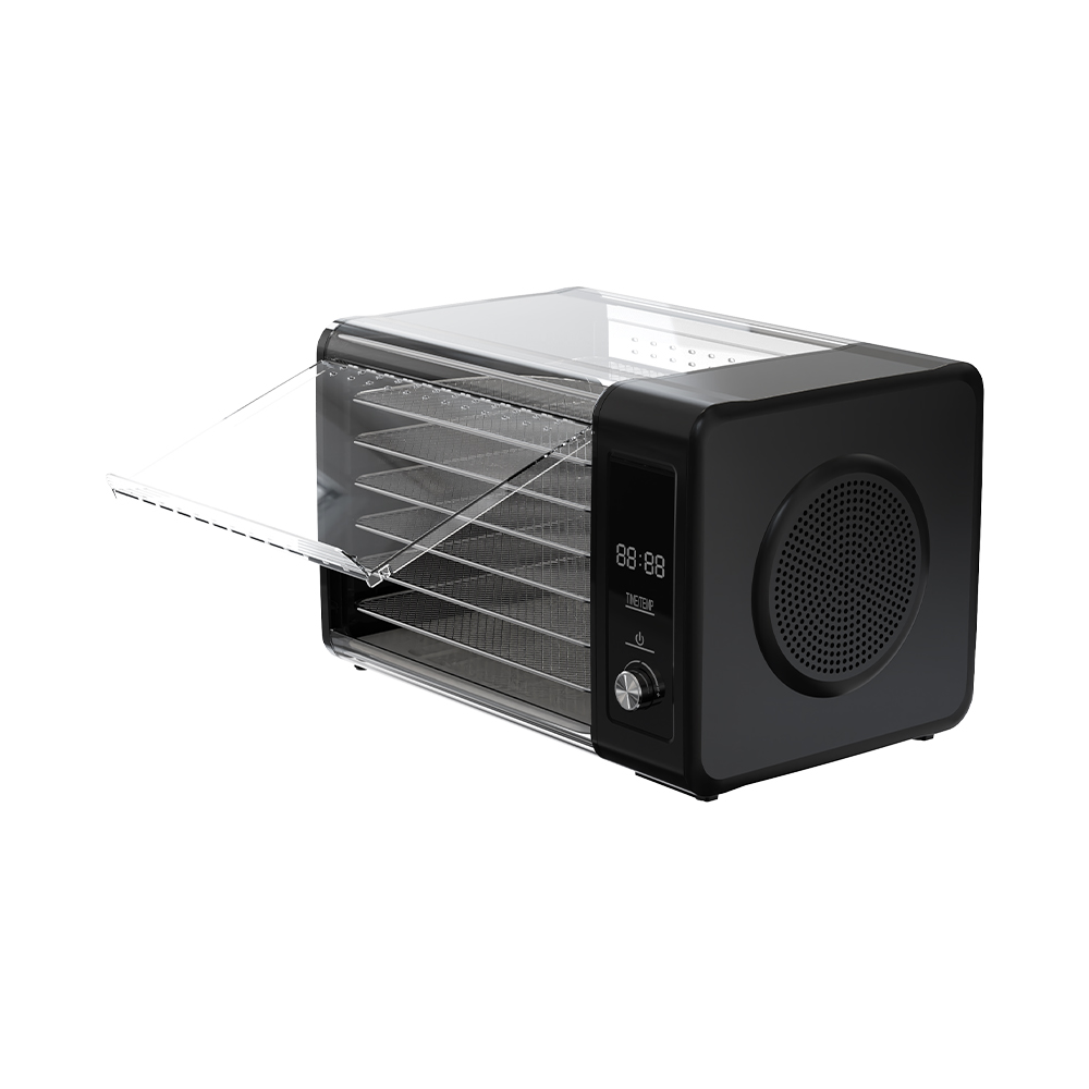 Deshidratador de alimentos con perilla mecánica de temperatura ajustable FD-379LE