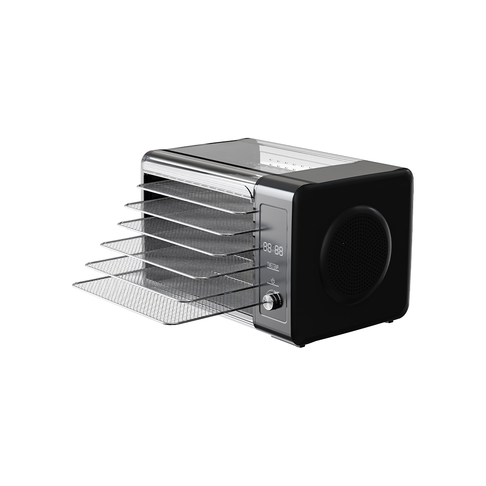 Deshidratador de alimentos con perilla mecánica de temperatura ajustable FD-379LE