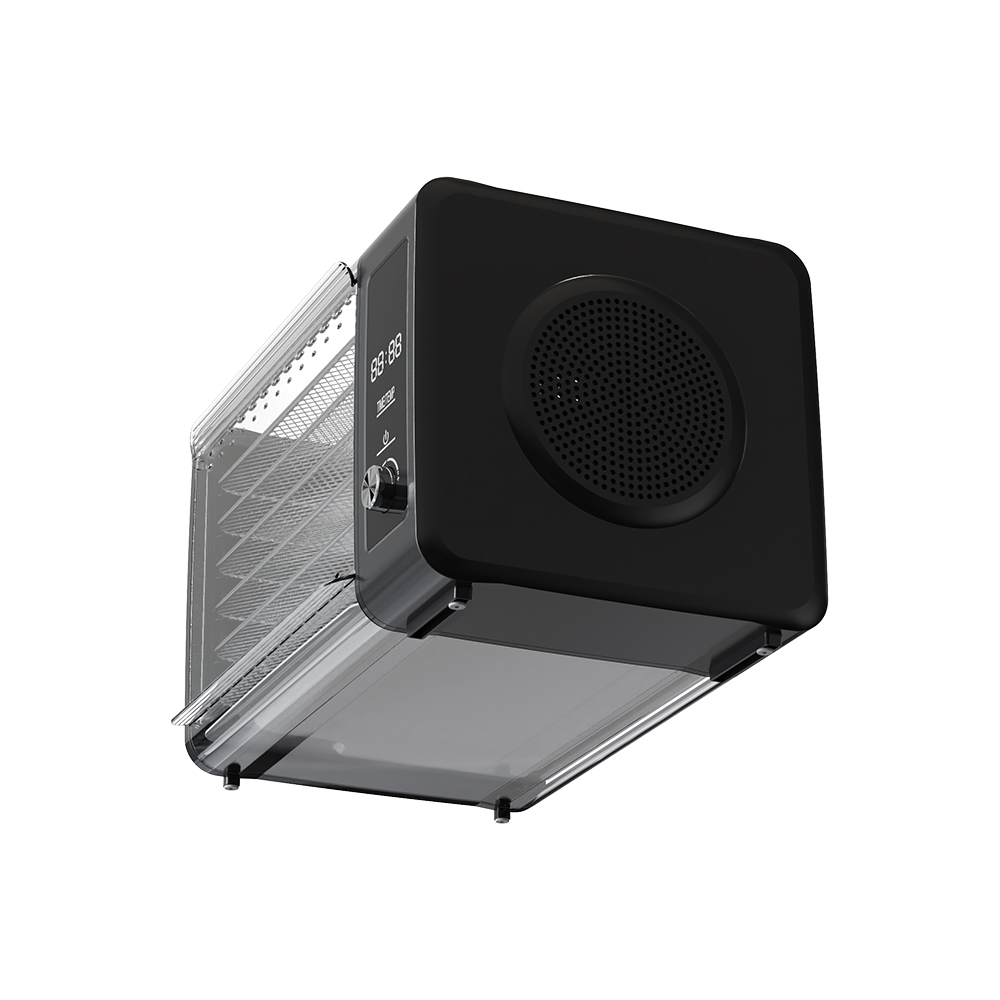 Deshidratador de alimentos con perilla mecánica de temperatura ajustable FD-379LE