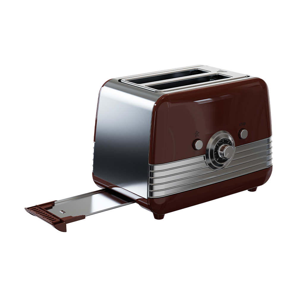 Tostadora eléctrica estilo retro VS-T106 de 750 W