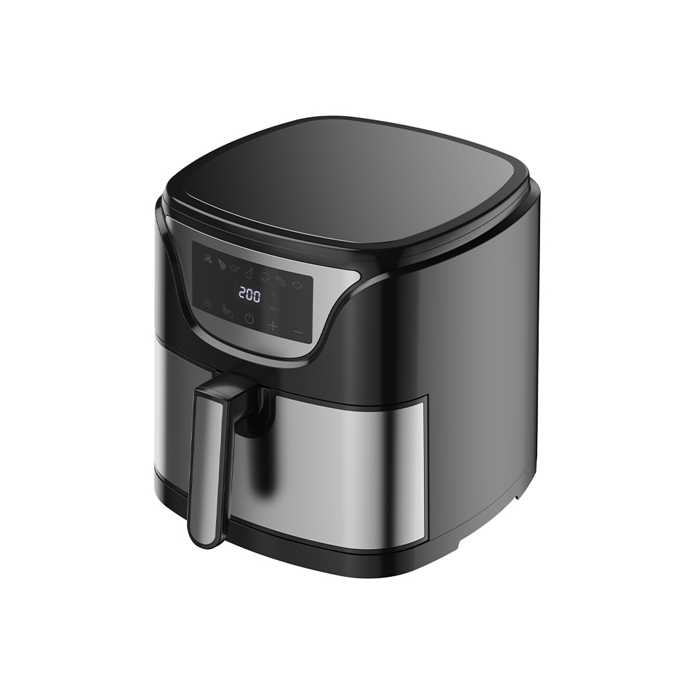 Freidora de aire digital VS-615LS con panel táctil fácil con rejilla para cocinar al vapor