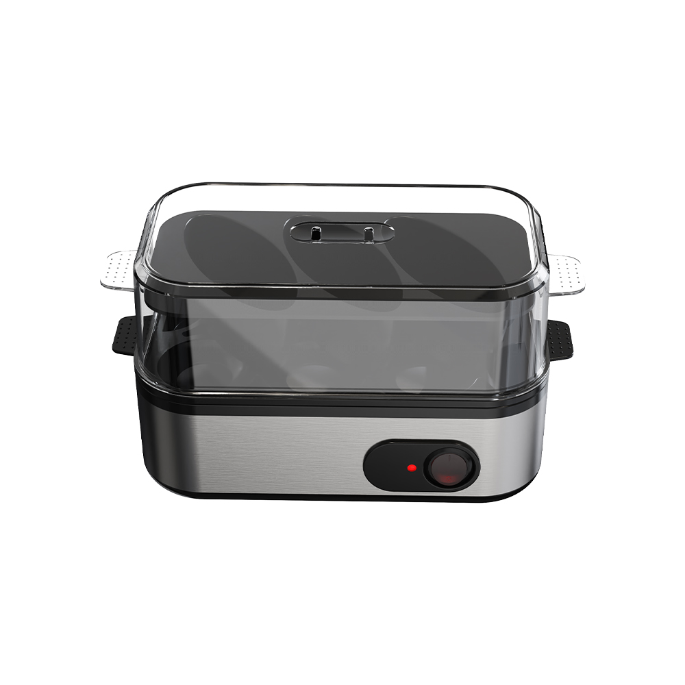 Olla eléctrica para huevos con interruptor giratorio de acero inoxidable VS-E608