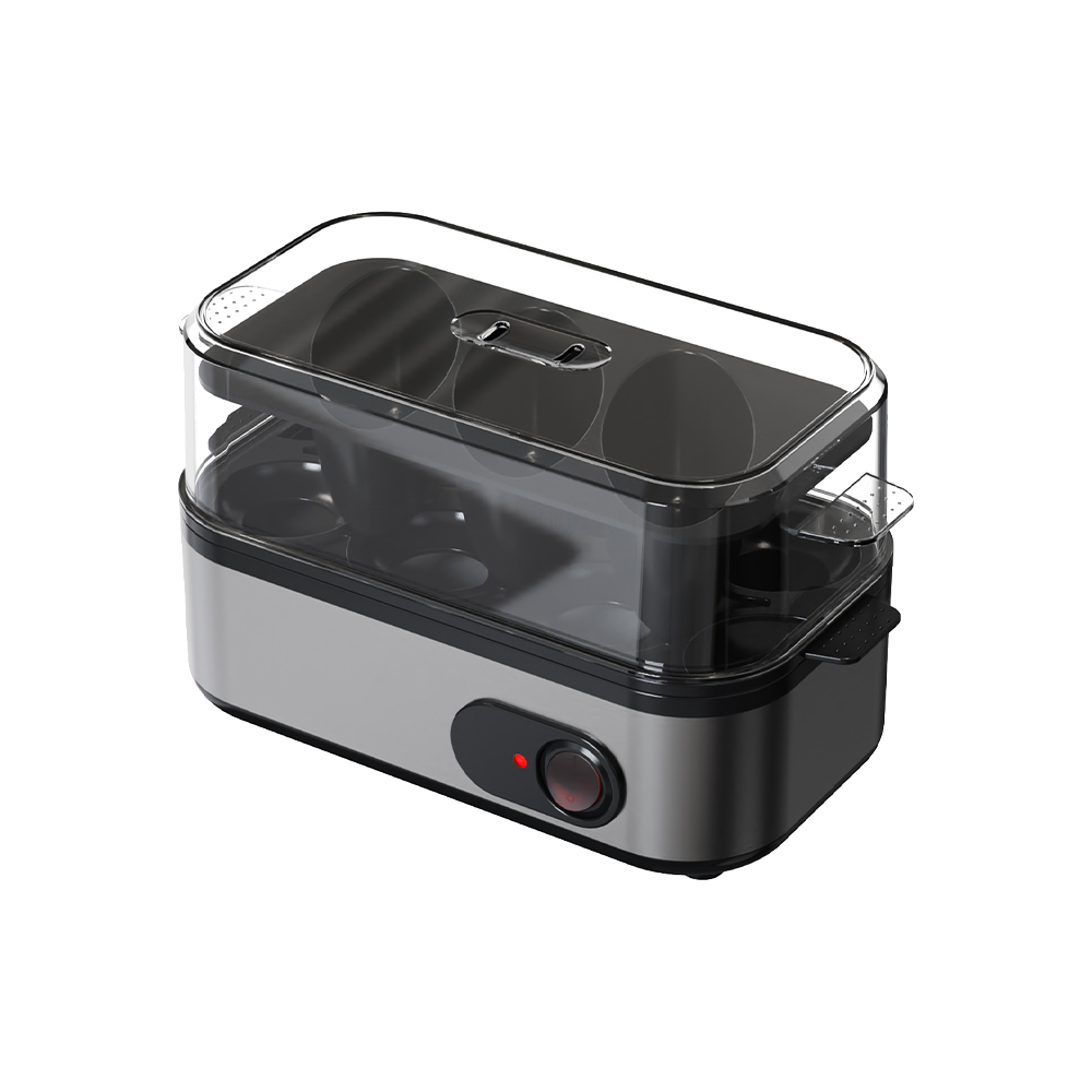 Olla eléctrica para huevos con interruptor giratorio de acero inoxidable VS-E608