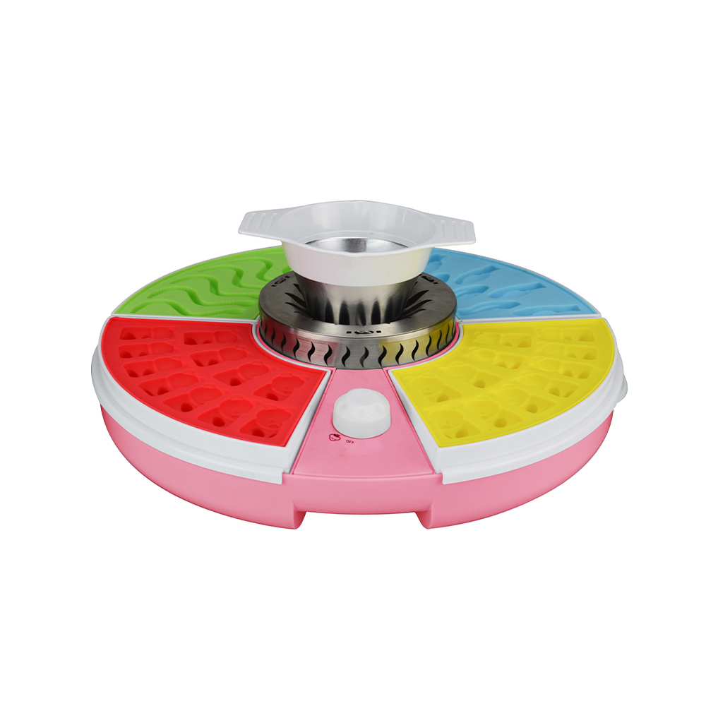 Máquina para hacer gomitas de caramelo GC-128G de 100 W con 4 bandejas de PP
