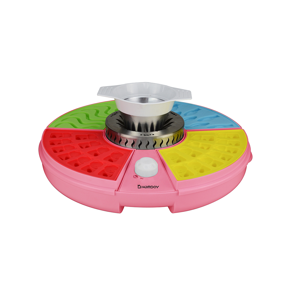 Máquina para hacer gomitas de caramelo GC-128G de 100 W con 4 bandejas de PP