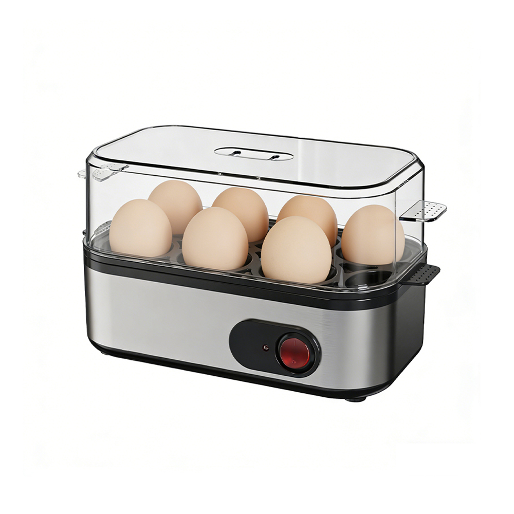 Olla eléctrica para huevos con interruptor giratorio de acero inoxidable VS-E608