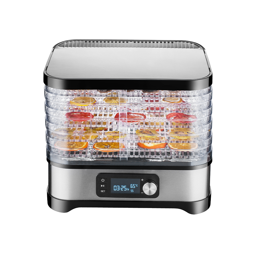 Deshidratador de alimentos con bandejas AS apilables de 5 niveles FD-996