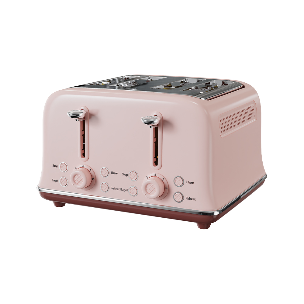 Tostadora eléctrica de acero inoxidable de 4 piezas VS-2329
