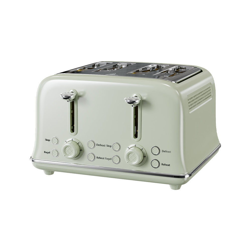 Tostadora eléctrica de acero inoxidable de 4 piezas VS-2329