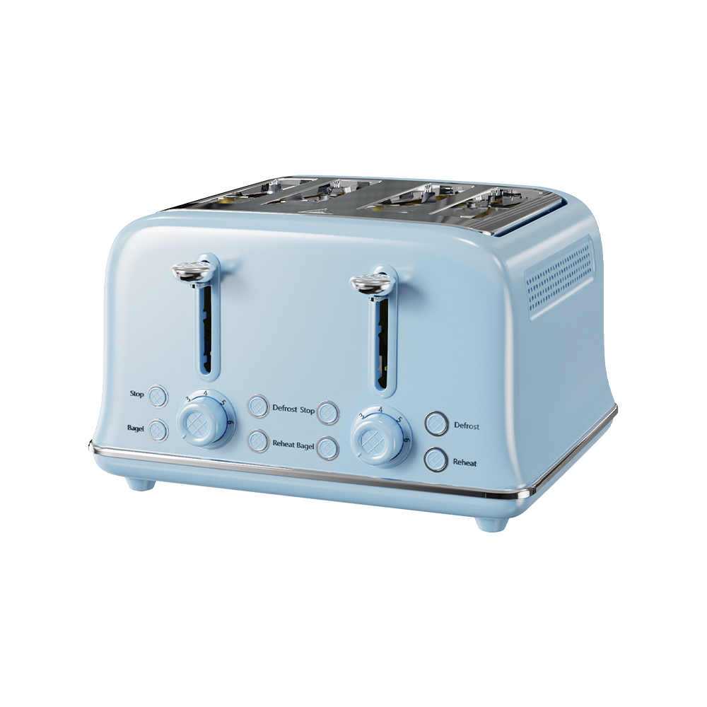 Tostadora eléctrica de acero inoxidable de 4 piezas VS-2329