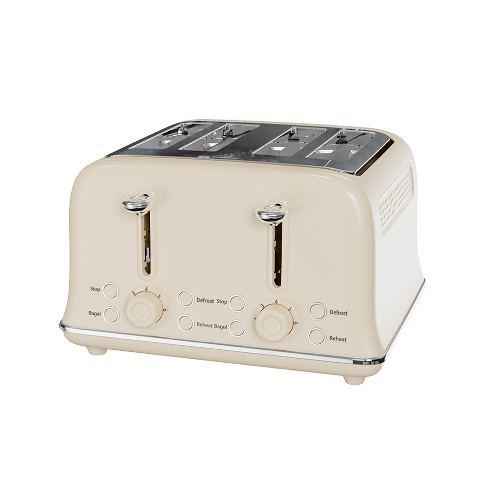 Tostadora eléctrica de acero inoxidable de 4 piezas VS-2329