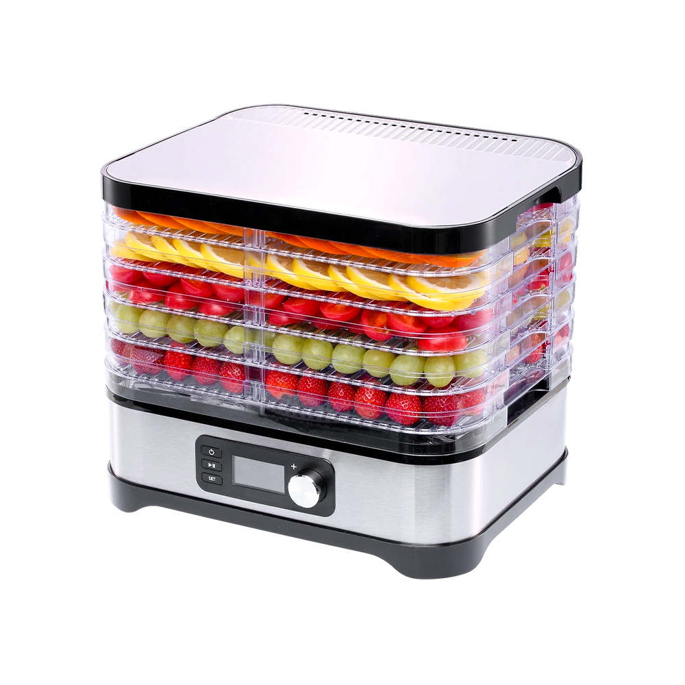 Deshidratador de alimentos con bandejas AS apilables de 5 niveles FD-996